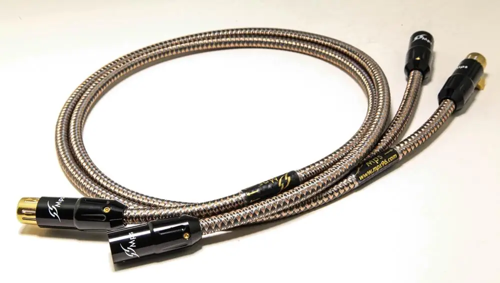 MPS M-9XLR Hi-end 6N OCC 24K Gold Plated 3Pin Plug XLR connector balance audio cable for DVD CD DAC