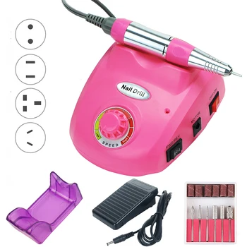 

35000RPM Electric Nail Drill Machine Manicure Pedicure Polishing Strong Nail Drill Equipment Tool Set Left Hand Nail Drill File