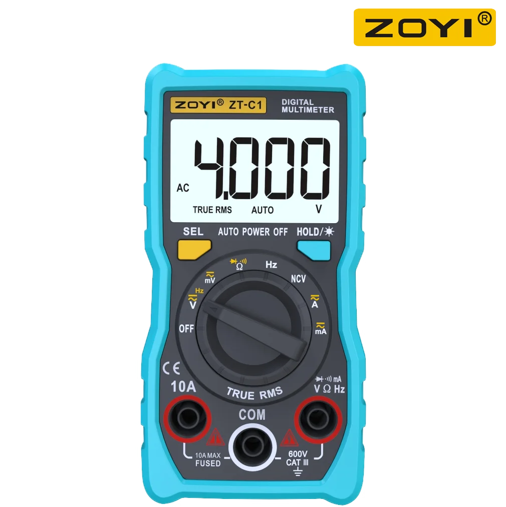 Цифровой мультиметр ZOYI ZT-C1 / ZT-C2 ZT-C3 ZT-C4 4000 отсчетов Электрический измеритель
