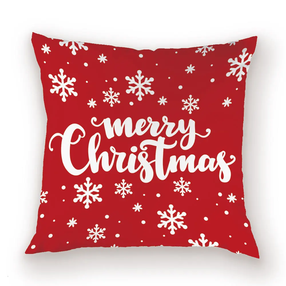 Happy Throw Pillow Cover Holidays Decorative Cushion Covers Halloween Christmas Festival Home Decor Living Room Pillows Case