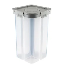 2.3L Кухня Классификация 4 отсека герметичный PP резервуар для хранения холодильник свежесть коробка для хранения продуктов разное зерно коробка