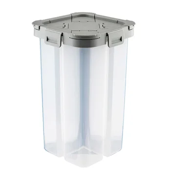 

2.3L Kitchen Classification 4 Compartment Sealed PP Storage Tank Refrigerator Freshness Food Storage Box Miscellaneous Grain Box