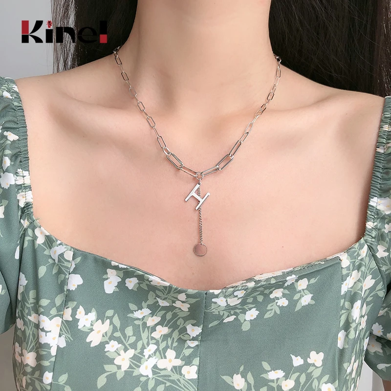Kinel 925 Sterling Silver Leter M 