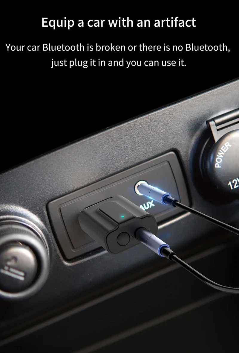 Bluetooth 5,0 аудио приемник передатчик стерео музыка 3,5 мм AUX Jack RCA USB беспроводной мини-адаптер 2 в 1