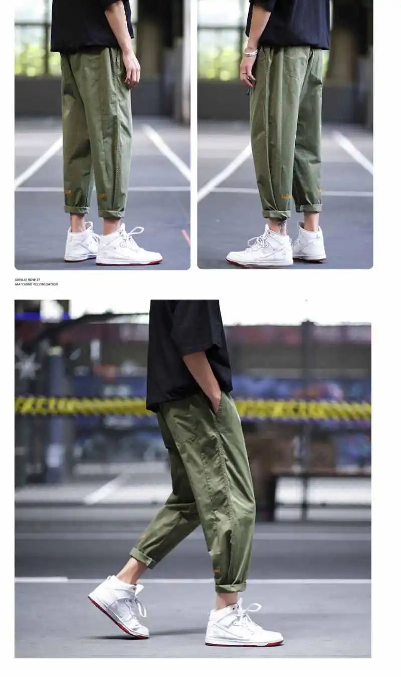 Мужские шаровары, свободные, 3XL, хип-хоп, Ulzzang, мужские брюки с высокой эластичной талией, подходят ко всему, шикарная уличная одежда, Harajuku, корейские карманы, хит