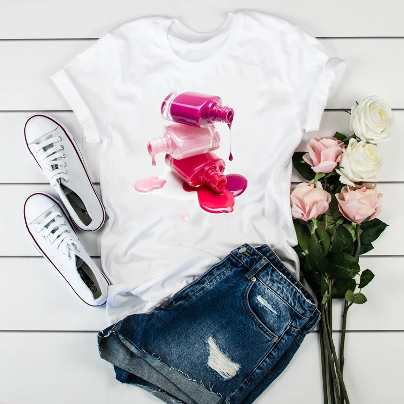 Shirt Women 2020 3D Print 90s Vogue Fashion Tops Tumblr Tshirts T Clothes Shirt Womens Ladies Graphic Female Tee T-Shirt