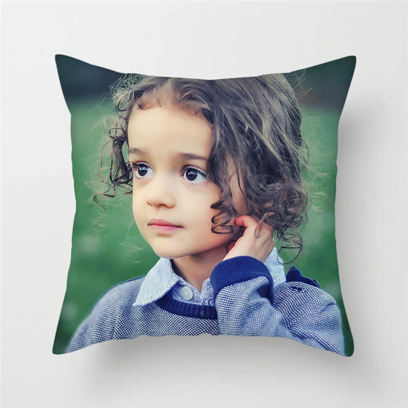 Fuwatacchi Custom Throw Pillow Cover 40x40cm Personalized Pillow Case Your Custom Design Customized Cushion Case Household Gifts