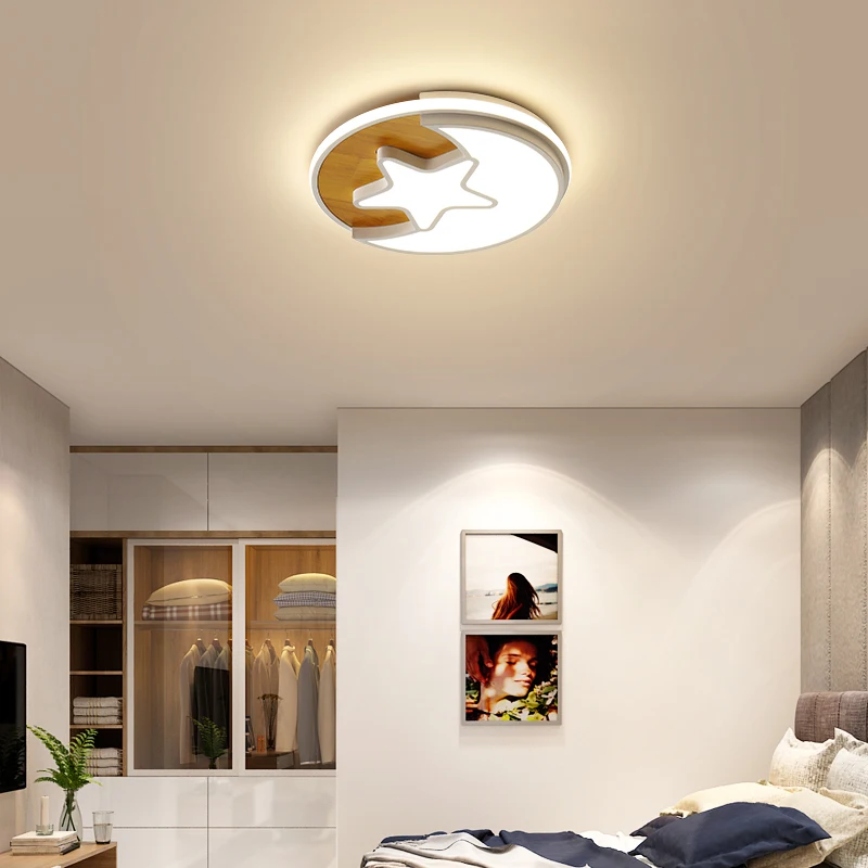 Черный/белый минималистичный художественный светильник для детской комнаты