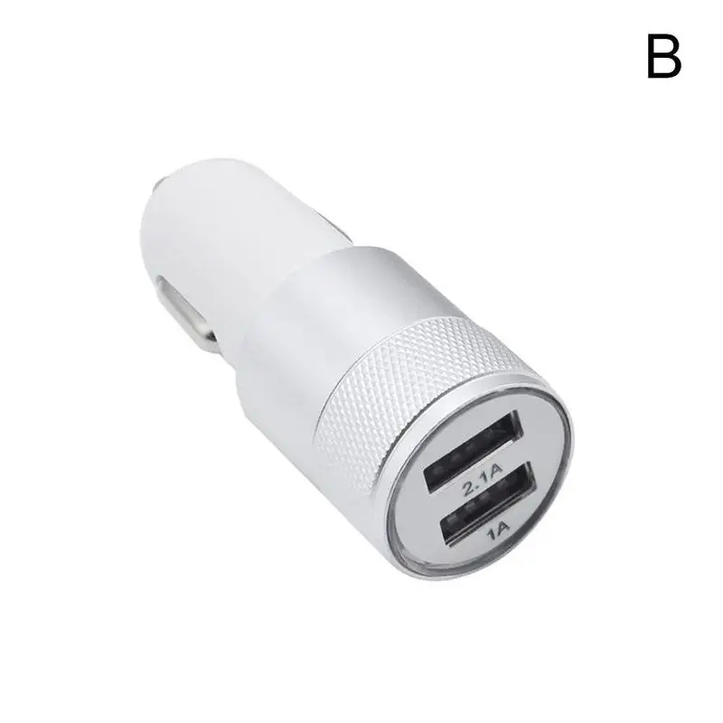 B USB разъем универсальный для автомобильного прикуривателя Зарядное устройство адаптер черный серый 12 В Автомобильное двойное USB зарядное устройство мини прикуриватель двойной - Название цвета: B