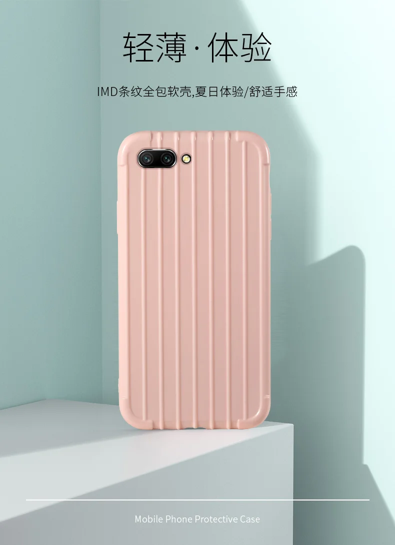 Роскошный багажный чехол для huawei honor 10, Модный милый чехол для костюма, чехол для багажника, ТПУ, силиконовая задняя крышка для телефона, чехол для huawei honor 10