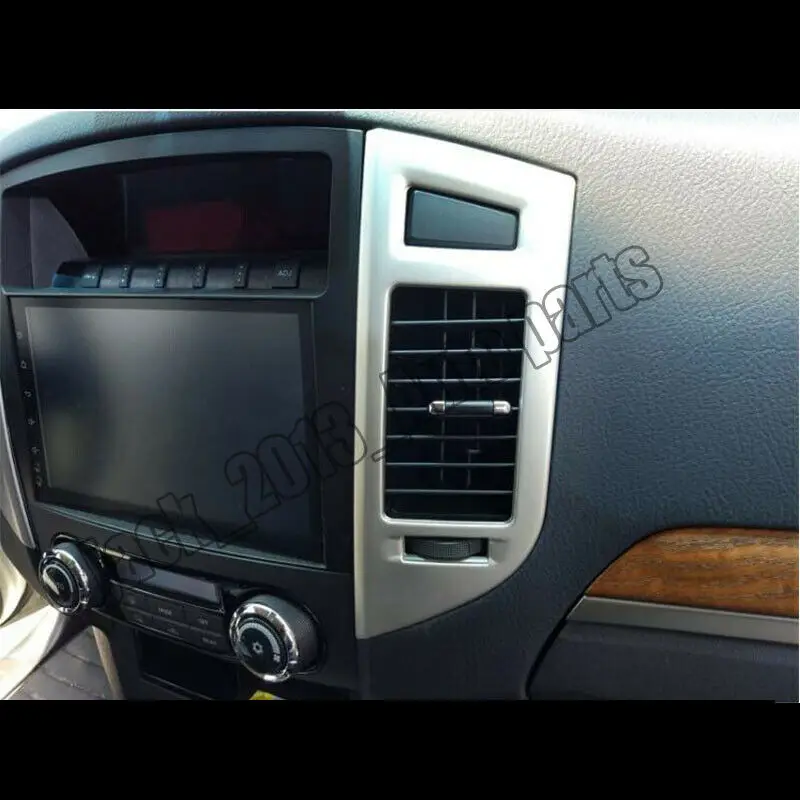 Модификация автомобиля автомобильные аксессуары из нержавеющей стали Панель навигации рамка Крышка Накладка для Mitsubishi Pajero V93 V97