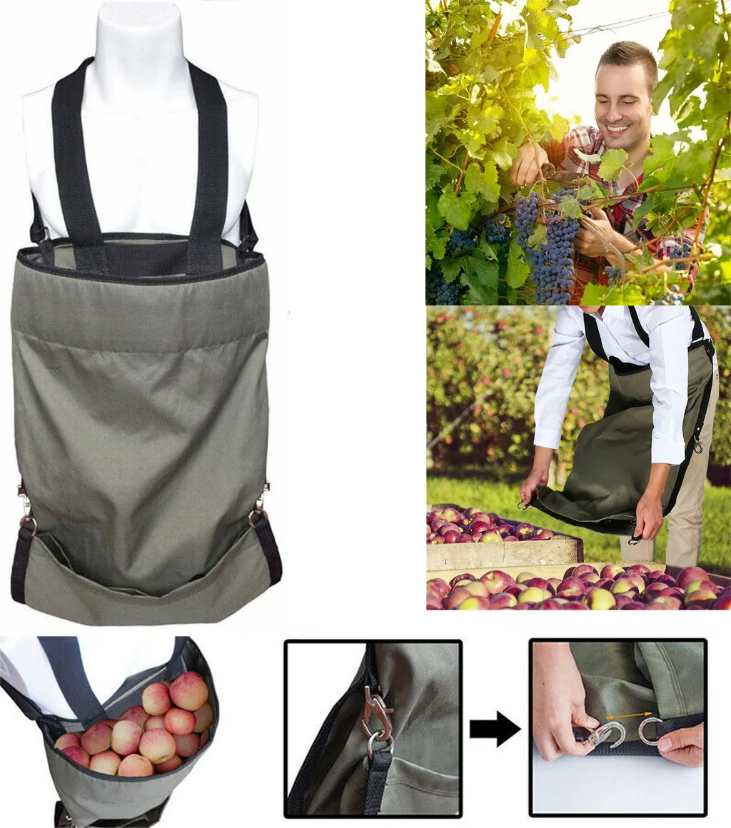 High Quality Multifunctional Garden Harvest Picking Apron Storage Bag Fruit Holder Organizer Drop Shipping Home& Garden