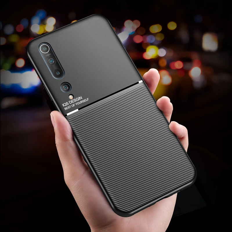 Роскошный тонкий кожаный чехол для Xiaomi10 MiCC9 Lite Note9S Redmi Note8 Note7 встроенный