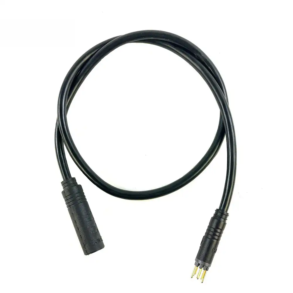 9Pin Motor cable EBike Electric Bicycle Female To Male Connector Black Adapter