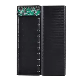 

Dual USB LCD Power Bank Shell 10x18650 Battery Case Portable External Box without Battery Powerbank Protector