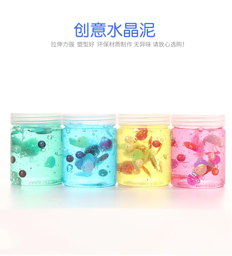 Manufacturers Direct Selling Color Colorful Environmentally Friendly Colored Clay Liquid Glass Clay Toys Transparent Non-toxic C