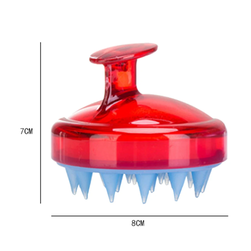 Мягкая силиконовая расческа для распределения шампуня с отстегивающейся головкой кожи головы помогает очистить и скраб отшелушивает грязь при стирке волос