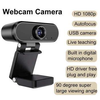 

1080P HD Telecommuting Home USB Recording Conferencing Laptop PC Webcam Camera Video Calling Desktop Computer Auto Focus Office
