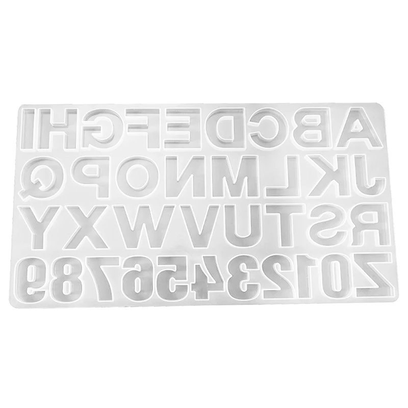 M001 Letter Mold Alphabet & Number Silicone Molds Initial Mold Large Clear Resin  Mold Epoxy Resin Craft Supplies (36 Cavity) - Price history & Review, AliExpress Seller - Aliminhao Official Store