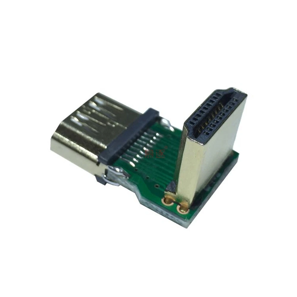 PCB HD 호환 여성 직각 커넥터 어댑터 90도 Extender 1080P HDTV 도매 Dropship