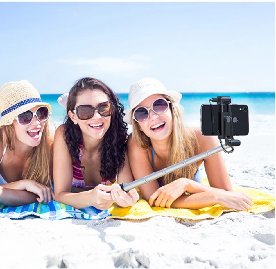 Benks New Wireless Bluetooth Selfie Stick Tripod Extendable With Shutter Button Remote Control Universal For iPhone 11 XR Xiaomi (20)