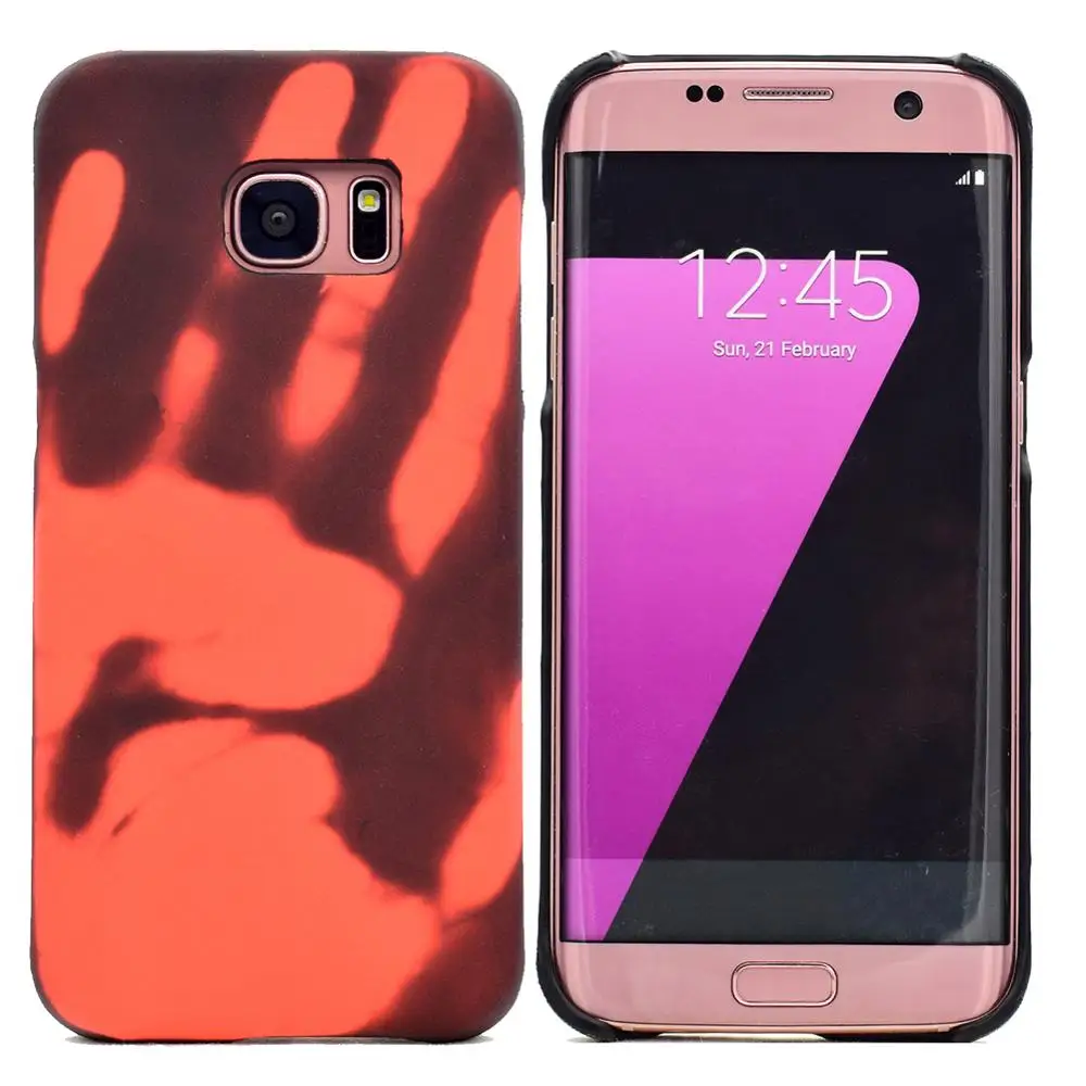 Чехол с термочувствительным датчиком для Samsung S7 Edge S8 Plus S9 S10 plus lite Note 9 Note10
