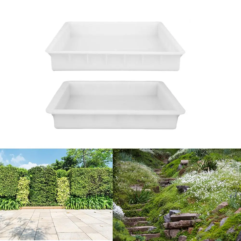Garden Courtyard Pavement Mold DIY Path Paving Brick Stone Concrete Mould
