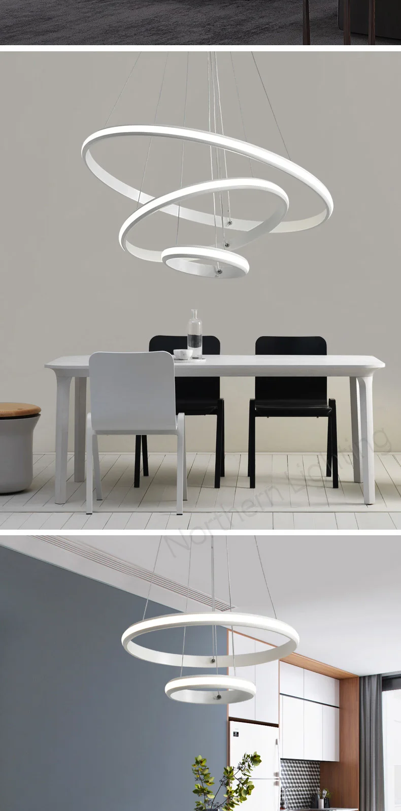 Минимализм DIY светодиодные Современные Люстры для гостиной, столовой, домашнего освещения, акриловая люстра, подвесные светильники, Кухонные светильники