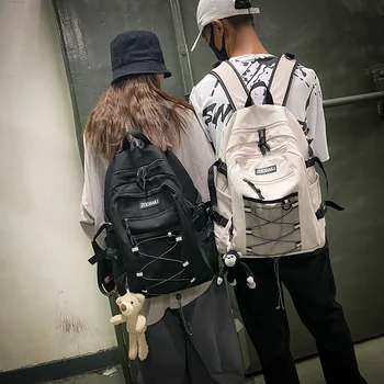 

Brand High Quality School Bags Lager Capacity Leisure Or Tragel Bags College style Waterproof Nylon Backpacks Solid Suckrack