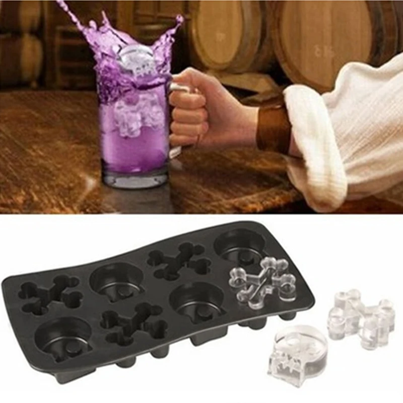 Виски круглая формочка для мороженого, Череп, форма, посуда, ледяной поднос для льда, торта, силиконовая форма для дома и кухни, забавная креативная форма для льда
