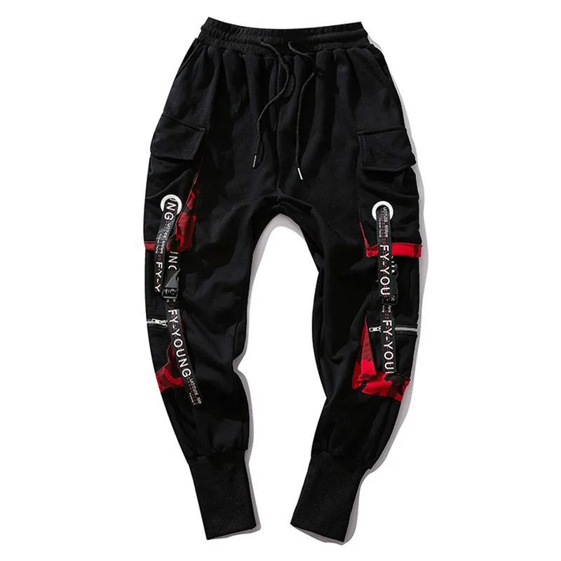 Men Casual Pants Prowow Streetwear Men's Cool Pants Pocket Loose HipHop Fashion Joggers Trousers Men Casual Fashion