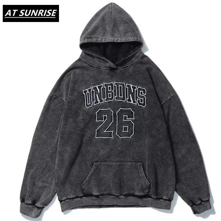 AT SUNRISE Oversized Hoodie Sweatshirt Men Hip Hop Streetwear Harajuku Washed Hooded Pullover Autumn Cotton Loose Hoodie Black AT SUNRISE Oversized Hoodie Sweatshirt Men Hip Hop Streetwear Harajuku Washed Hooded Pullover Autumn Cotton Loose Hoodie Black
