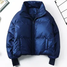 

Down Jacket Women 2021 Winter Trendy Thick Short Jacket Korean Version Of The Armband White Duck Down Casual Parka Down Coat