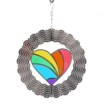 

Classic 3D Metal Wind Spinner Multicolored Art Garden Wind Chimes Window Hanging Home Decoration Crafts Ornaments
