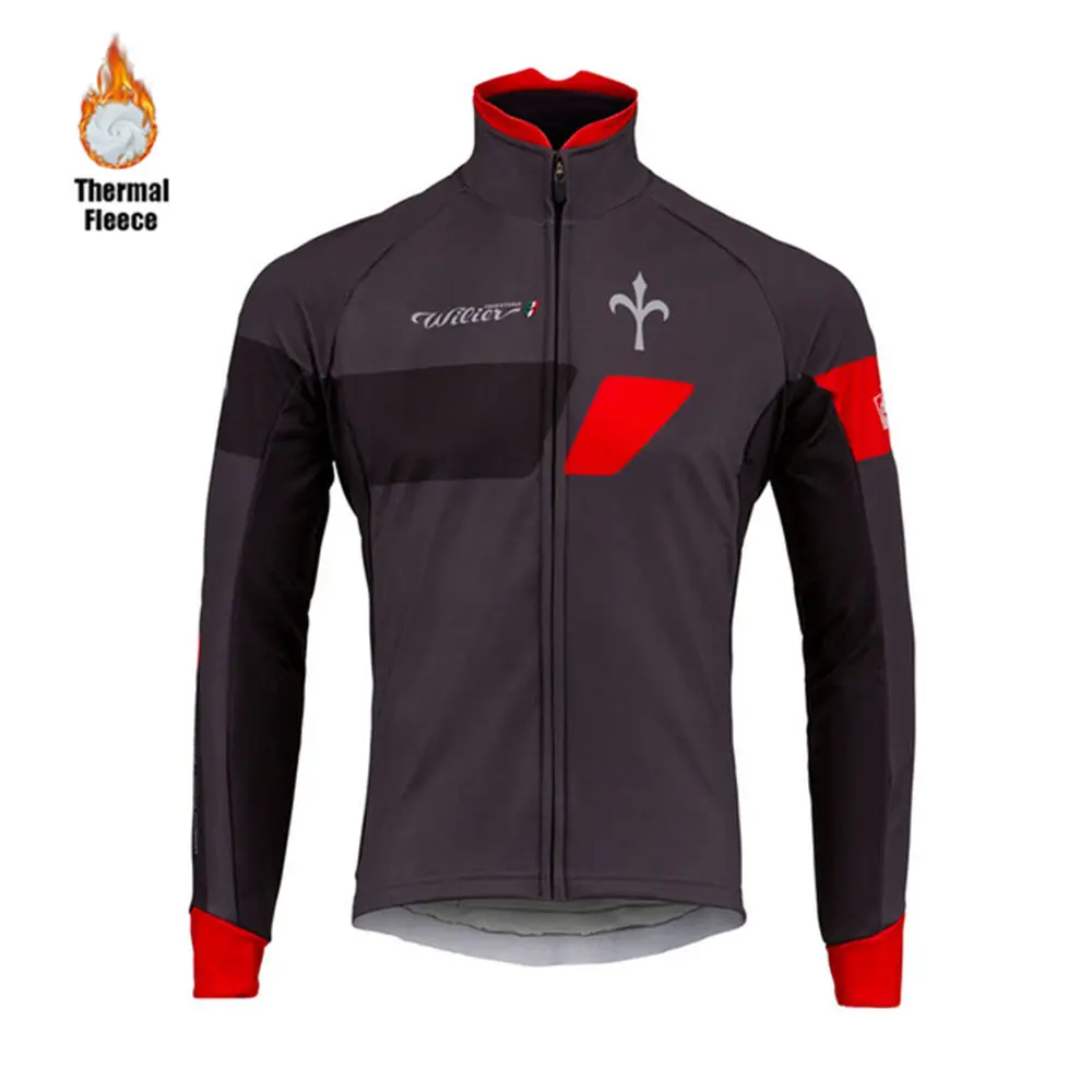 WILIER велосипедная куртка мужская зимняя одежда с длинным рукавом Теплые fleecce
