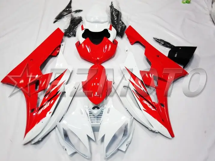 4 подарки Новые ABS полные комплекты обтекателей для YAMAHA YZF-R6 2006 2007 Обтекатели набор YZF R6 06 07 литье под заказ Красный