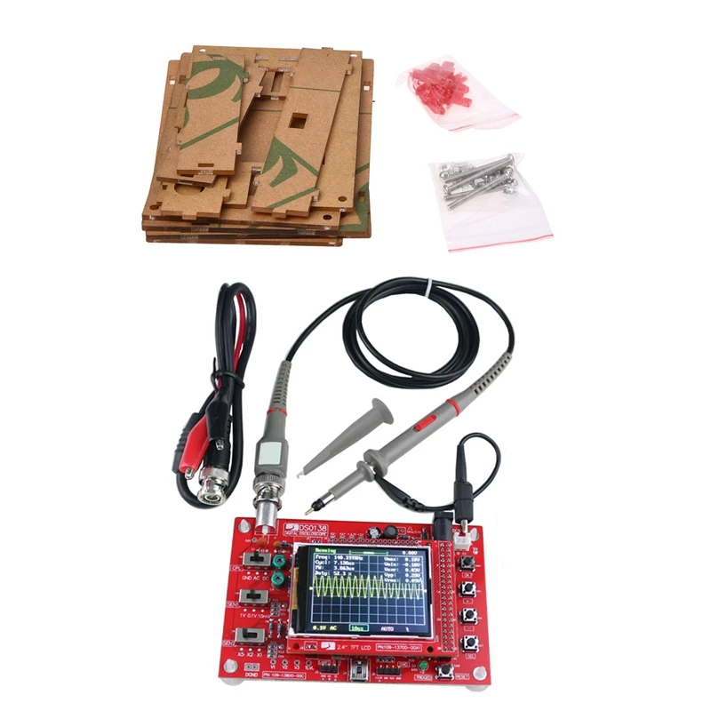 2 Set 2.4Inch Tft Digital Oscilloscope 1Msps Kit Parts For Making Electronic Diagnostic-Tool Dso138 | Красота и здоровье
