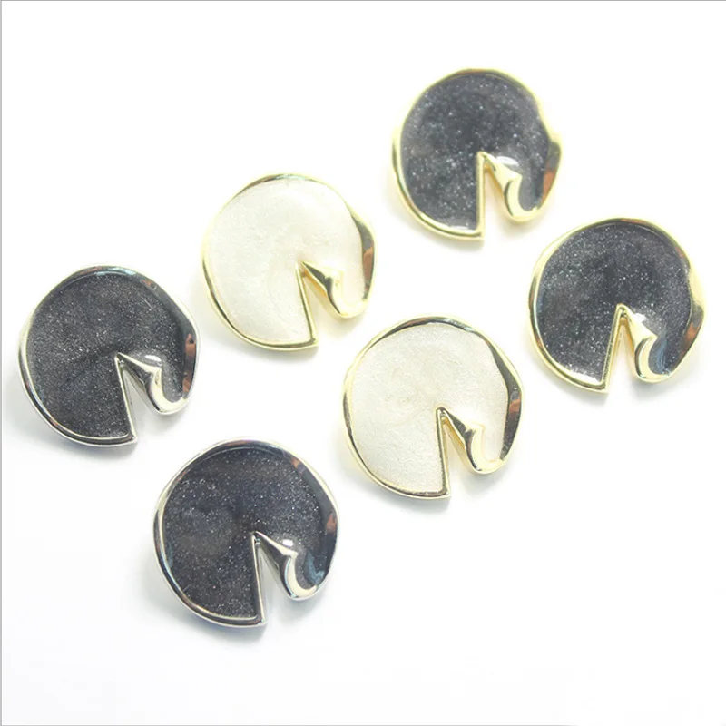 

50 PCS Number Of Silver Powder Drops Metal Button For Clothing Spot High-Grade Windbreaker Suits 15-25MM