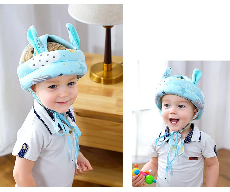 Baby Toddler Cap Anti-collision Protective Hat Baby Safety Helmet Soft Comfortable Head Security & Protection QZ324 bedspread