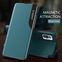 Covers For Redmi Note10 Pro Case Leather Smart View Window Flip for Xiaomi Redmi Note