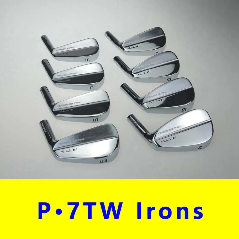 P7TW кованые Гольф железные клюшки для гольфа набор железа 3-9P 8 шт. сталь графит черный Вал Драйвер фарватера Гибридный Клин клюшки крышка головки