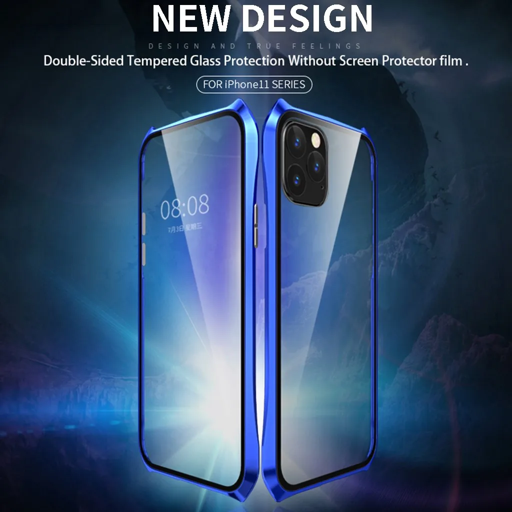 Чехол для телефона IPhone 11 чехол летучая мышь дизайн металлическое закаленное