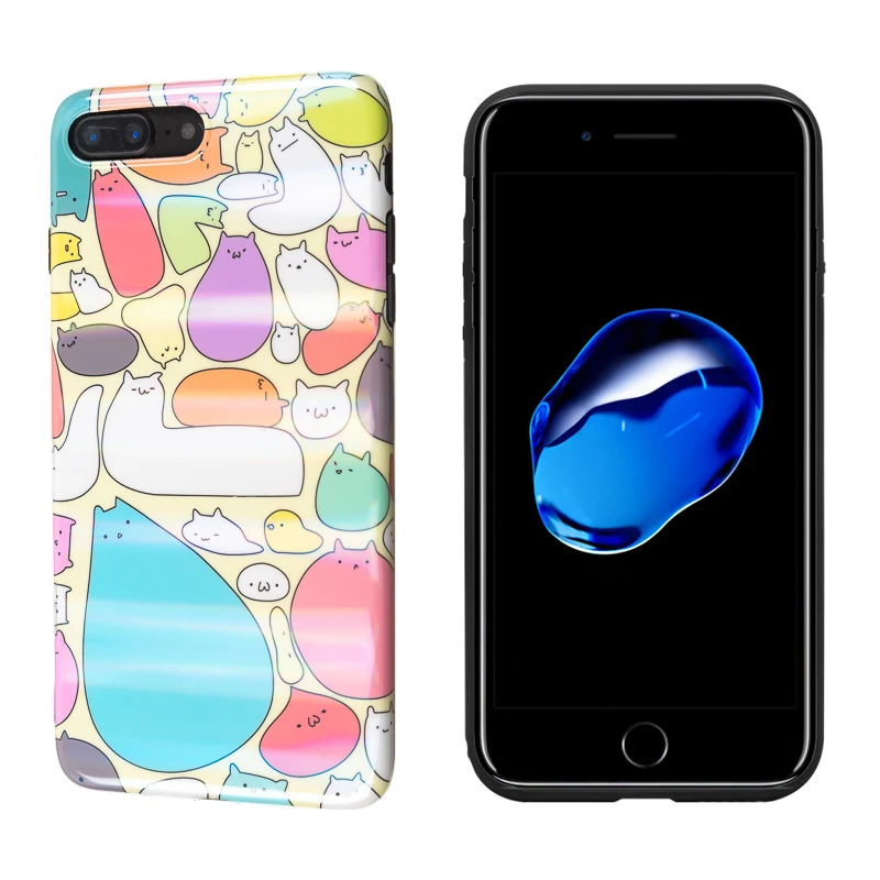 Bling Liquid Dynamic Aurora Glossy Laser Mermaid fish Scales Glitter Shinny Phone cse For iPhone X XS MAX XR 7 8 6 6S plus fudas |