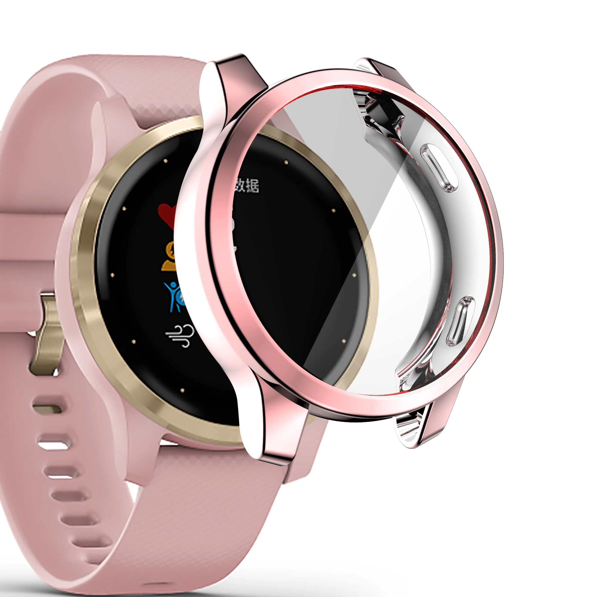 Silicone Protective Case For Garmin Venu 2 Plus 2S 3 Protector Frame Cover Shell For Garmin Vivoactive 4S / 4 Smart Watch Bumper - 5