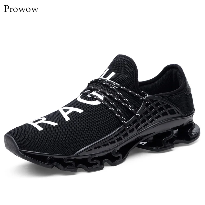 Prowow Casual Shoes For Men Breathable Mesh Soft Comfortable Walking Male Shoes Outdoor Walking Big Size Sneakers Men Size36-48