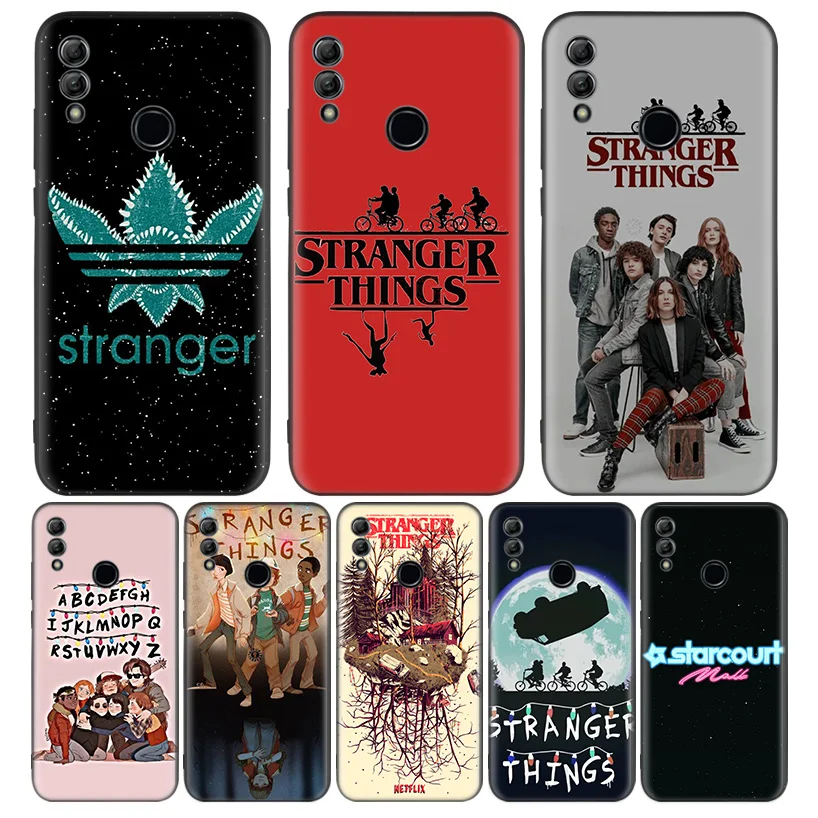 Странные сезон вещи 3 черный чехол для телефона Huawei Y9 Y5 Y6 Y7 2019 Honor 10 9 Lite 9X 8X 8S 8A