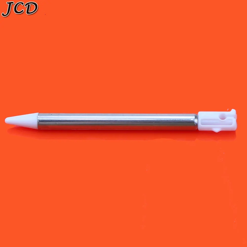 E-White JCD выдвижной металлический короткий регулируемый Стилус ручки для Mund для 3DS DS Выдвижной Стилус аксессуары для игр - Цвет: E-White