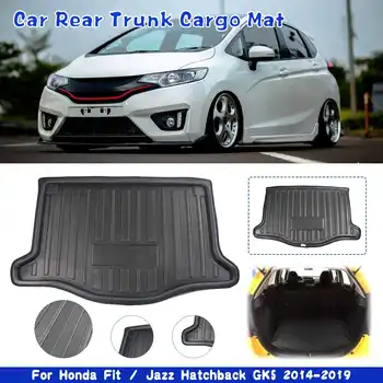 

Car Cargo Liner Boot Tray Rear Trunk Cover Matt Mat Floor Carpet Kick Pad Mud Non-slip For Honda Jazz Hatchback GK5 2014 - 2019