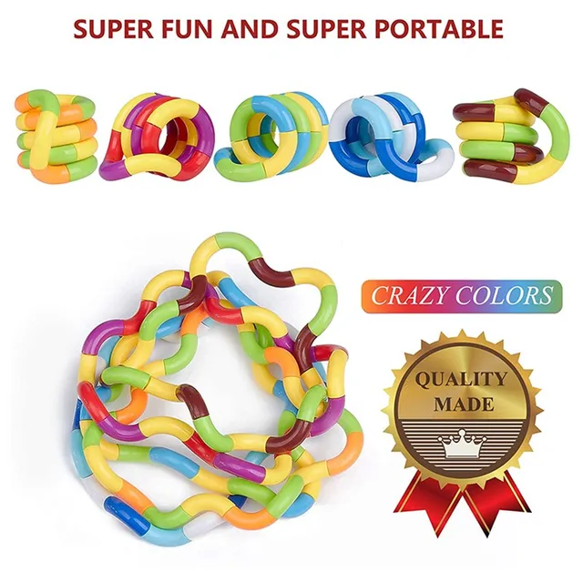 New Anti Stress Toy Twist Adult Decompression Toy Child Deformation Rope Perfect For Stress Kids To Play Toys Year New 18pcs