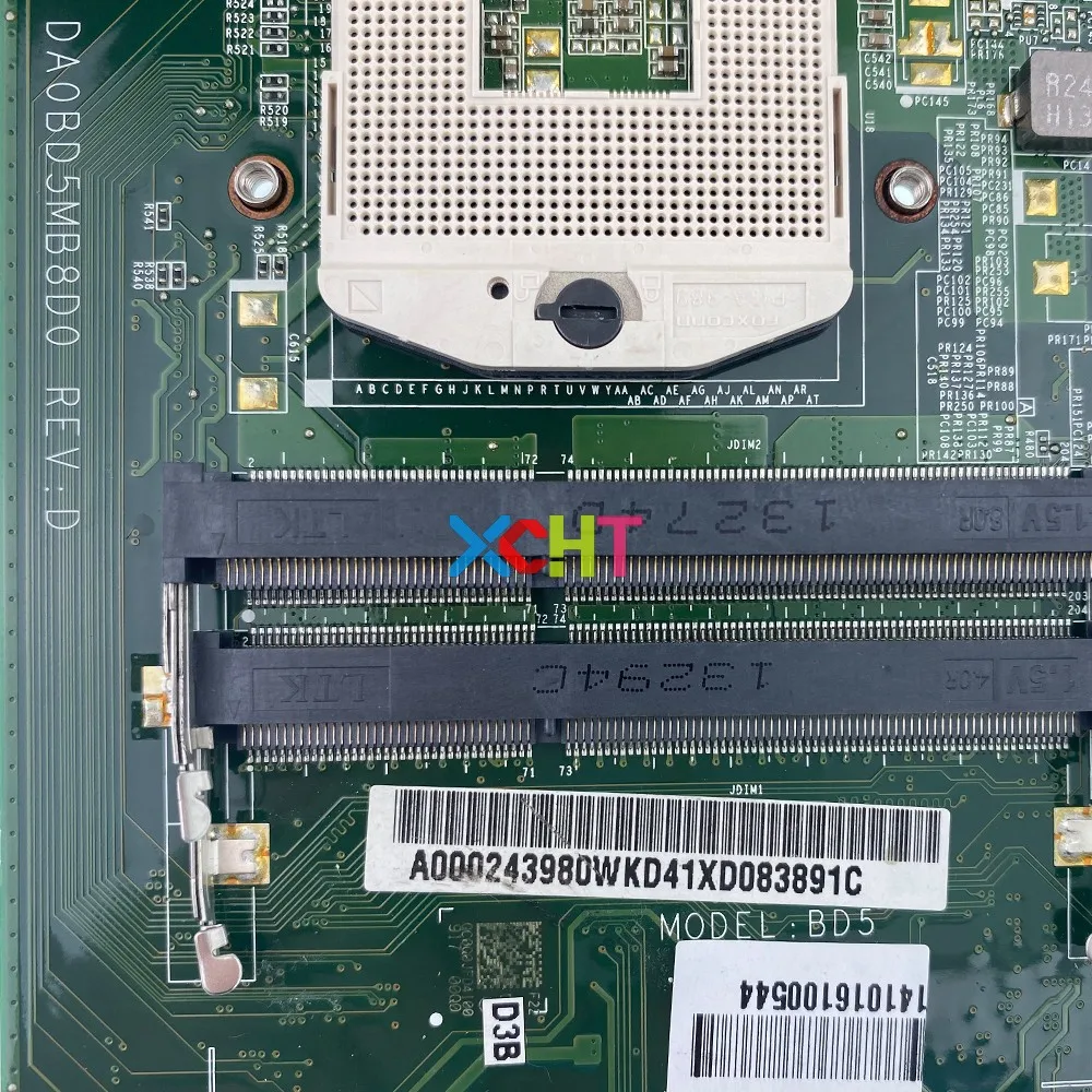 A000243980 DA0BD5MB8D0 HM76 DDR3 для ноутбука Toshiba Satellite S75 L75 Notbook PC материнская плата